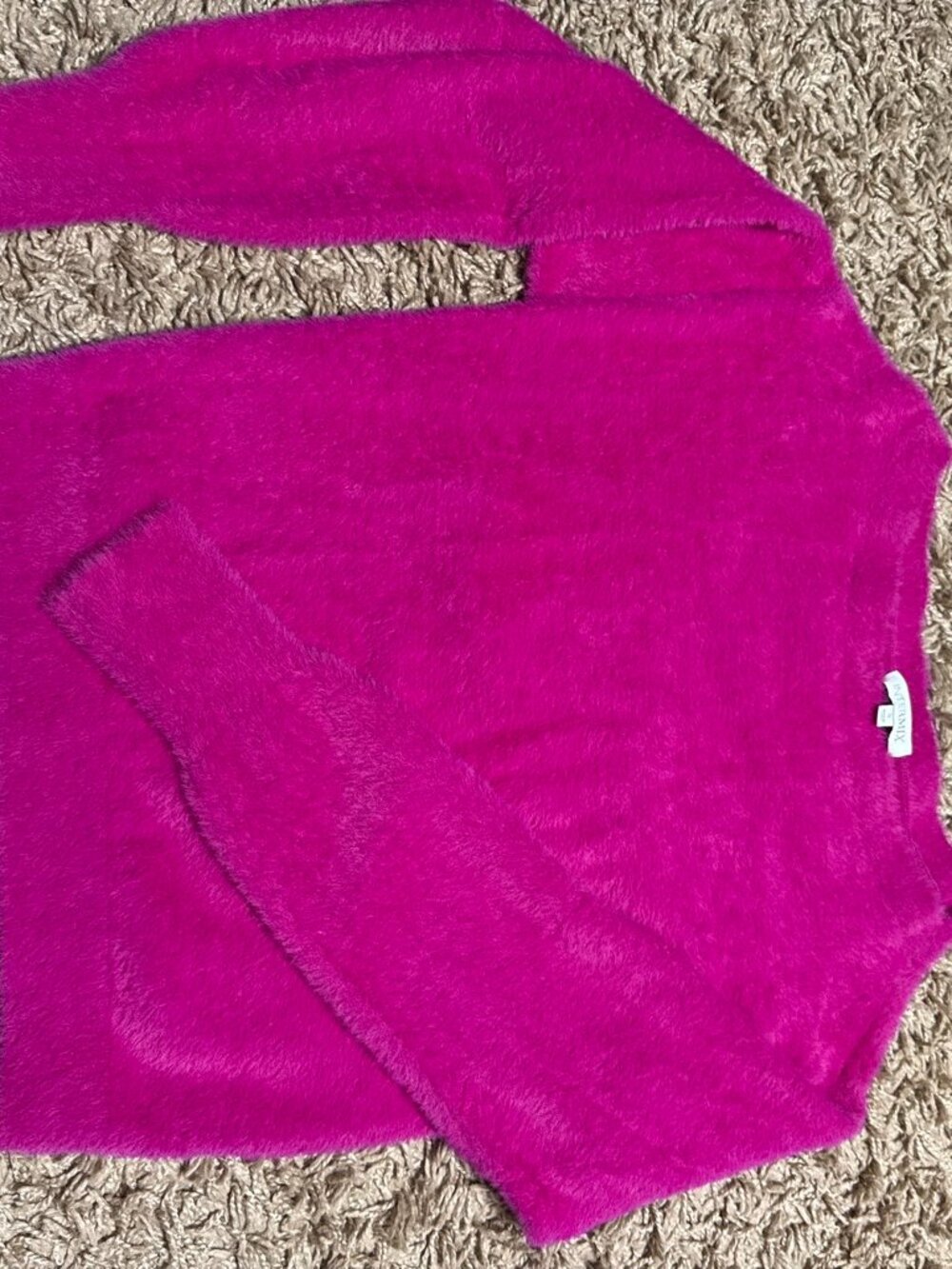 Pink fuzzy Intermix sweater